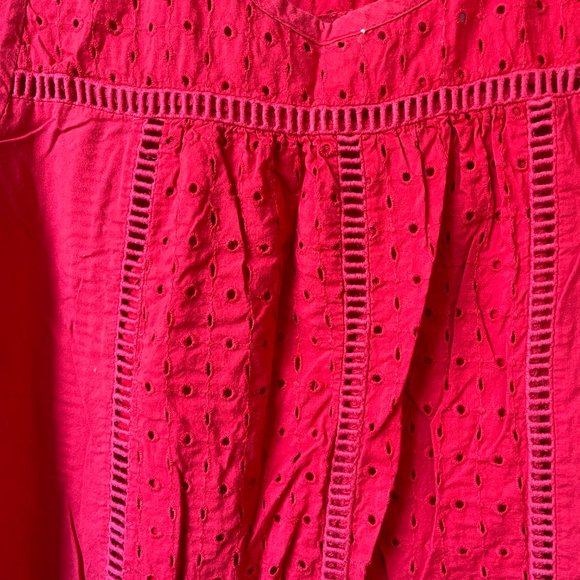 Red Dress Size M with Eyelet - Picture 3 of 6